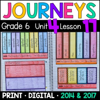 Preview of Journeys 6th Grade Lesson 17: Emperor’s Silent Army with GOOGLE Classroom