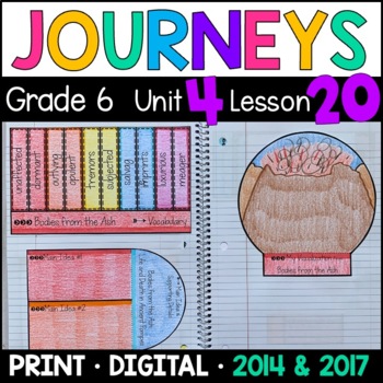 Preview of Journeys 6th Grade Lesson 20: Bodies from Ash Supplements with GOOGLE Classroom