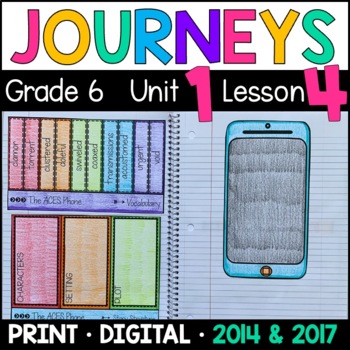 Preview of Journeys 6th Grade Lesson 4: The ACES Phone Supplements with GOOGLE Classroom