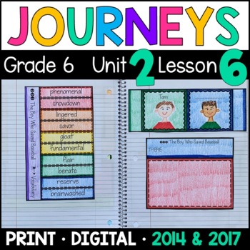 Preview of Journeys 6th Grade Lesson 6: Boy Saved Baseball Supplement w/ GOOGLE Classroom