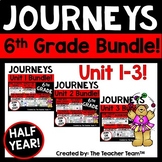 Journeys 6th Grade Unit 1 - Unit 3 Printables Bundle | 2014 or 2017