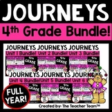 Journeys 4th Grade Unit 1 - Unit 6 Full Year Bundle | 2014