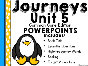 Preview of Journeys Common Core Edition 2nd Grade Unit 5 PowerPoints