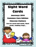 Journeys ~ Common Core ~ Sight Word Cards ~ Chevron Pattern