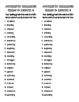spelling homework ideas 5th grade