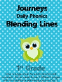 Journeys First Grade Phonic Skill Blend It Lines