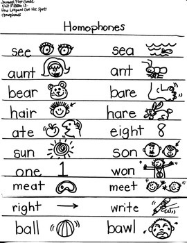 Image result for homophone activity