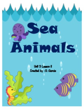 Preview of Journeys First Grade Sea Animals Unit 3 Lesson 11