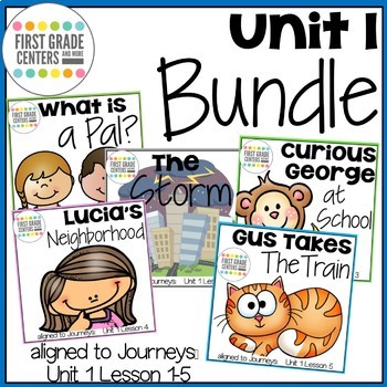 Preview of Journeys First Grade Unit 1 Bundle