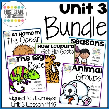 Preview of Journeys First Grade Unit 3 Bundle