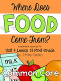 Journeys First Grade Unit 4 Lesson 18 Where Does Food Come From?