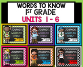 Journeys First Grade  Vocabulary Words | Bundle | What is a Pal?