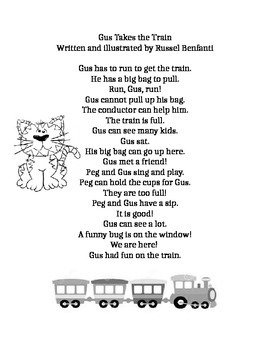 Journeys First Grade lesson 5 story, Gus Takes the Train by Amy McAllister