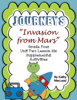 Preview of Journeys Fourth Grade:  "Invasion from Mars"