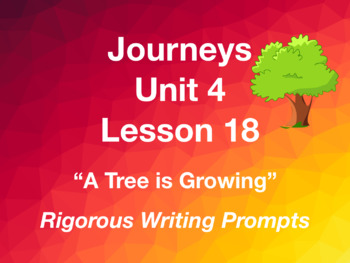 Journeys Gr 3 Unit 4 18 A Tree Is Growing Rigorous Writing Prompts