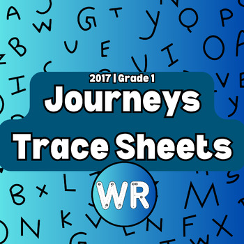 Preview of Journeys Grade 1 Lessons 1-30 Spelling Words Trace Sheets 5x Each