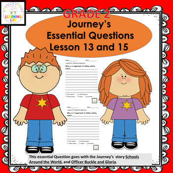 Preview of Journey's Grade 2 Lesson 13 and 15 Essential Questions