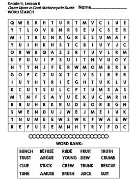 Preview of Journeys Grade 4 Unit 2 Spelling Word Searches