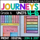 Journeys 6th Grade HALF-YEAR BUNDLE: Units 4-6 Supplements