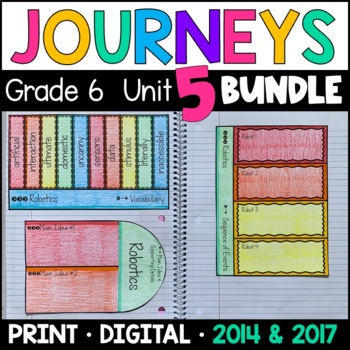 Preview of Journeys 6th Grade Unit 5 BUNDLE: Interactive Supplements 2014/2017 • GOOGLE