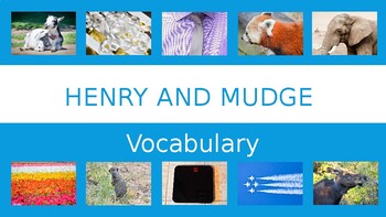 Preview of Journeys Henry and Mudge Vocabulary, Definitions, and Pictures.