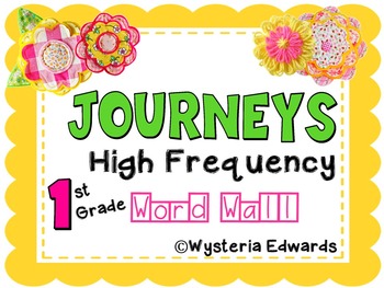 Preview of Journeys: First Grade High Frequency Words