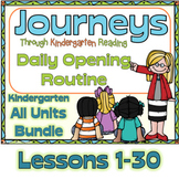 Journeys Kdg Daily Routine, Units 1-6 Bundle for PowerPoin