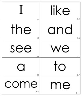 Journeys Kindergarten High Frequency Word Cards by Teach K ABC 123