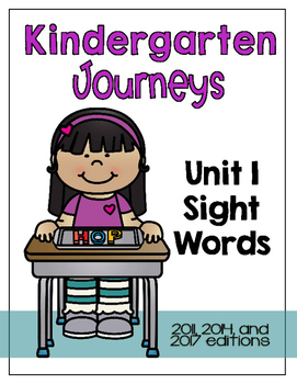 journeys sight word list for kindergarten