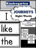 Journeys Kindergarten Sight Words Units 1-6 (88 words)