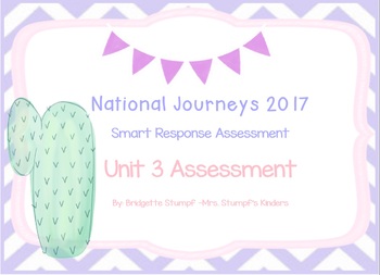 Preview of Journeys Kindergarten Unit 3: Benchmark and Unit Tests Assessment