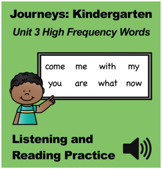 Preview of Journeys Kindergarten Unit 3 High Frequency Words Practice