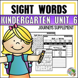 Journeys Kindergarten Unit 6 Sight Word Practice Supplemen