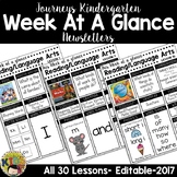 Journeys Kindergarten Week At A Glance Newsletter
