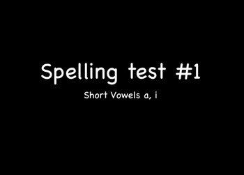 Preview of Journey's Lesson 1 Spelling Test Video/Flipped Lesson