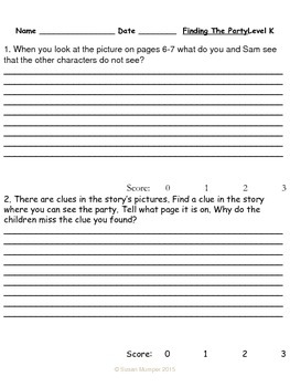 Journeys Lesson 19 Written Comprehension for guided reading & selection