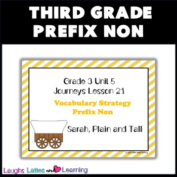 Preview of Journeys Lesson 21 Sarah, Plain and Tall - Prefix Non - memory cards