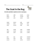 The Goat in the Rug Spelling Assessment