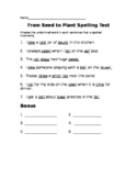 From Seed to Plant Spelling Assessment