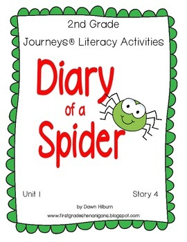 Preview of Journeys® Literacy Activities - Diary of a Spider - Grade 2