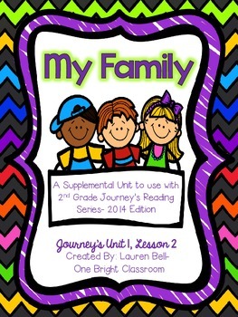 Preview of Journeys- My Family Supplemental Unit {Unit 1: Lesson 2}