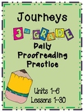 Journeys New Reading Series Grade 3 Daily Proof Reading Practice