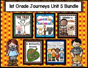 Preview of Journeys 1st Grade | Bundle | Unit 5 | Whistle for Willie
