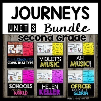 Preview of Second Grade Journeys | Unit 3 | Bundle | Helen Keller