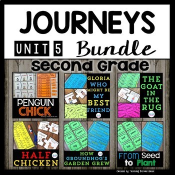 Preview of Journeys Second Grade Activities Bundle - Unit 5 From Seed to Plant