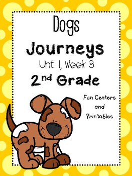 Preview of Journeys, 2nd Grade, Unit 1, Week 3, Centers and Printables/ Distance Learning