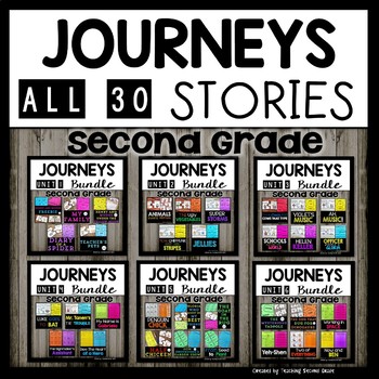 Preview of Journeys Second Grade Bundle - 30 Stories Henry and Mudge and Diary of a Spider