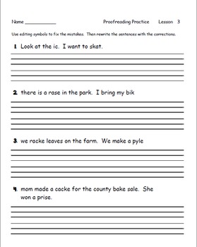 Journeys Second Grade Proofreading Practice Unit 1 by Super Sherman