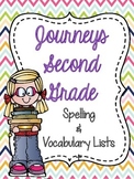 Journeys Second Grade Spelling & Vocabulary Lists (Lesson 1-30)