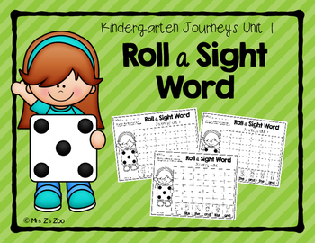 journeys list of kindergarten sight words